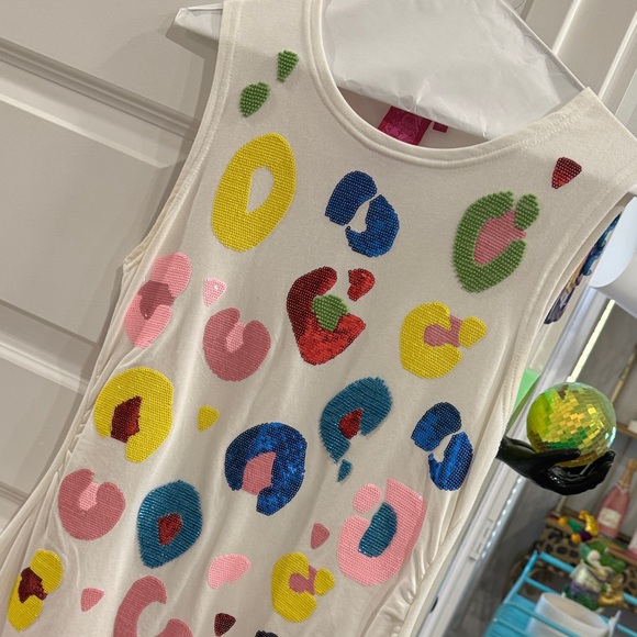 QUEEN OF SPARKLES Multicolor Sequin Dress - Picture 3 of 5